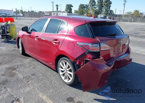 2013 Lexus Ct 200H из США, поврежденный, VIN JTHKD5BH8D2162240